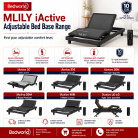 Discover the MLILY iActive adjustable bed base range at BedWorld, including entry-level, massage, premium and aged-care models. Enjoy personalised comfort, pressure relief, spinal support and a 10-year warranty. Shop in store or online.