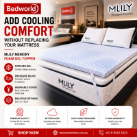 Add cooling comfort without replacing your mattress with the MLILY Memory Foam Gel Topper. Enjoy pressure relief, a cooler sleep surface, an easy-care washable cover, 5 cm or 7.5 cm options, and a 5-year warranty. Shop now at BedWorld.