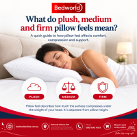 Not sure whether a plush, medium or firm pillow is right for you? Learn how pillow feel affects comfort, compression and support. Find the ideal pillow for your sleep style at Bedworld Osborne Park, Perth. Better sleep starts with the right support.